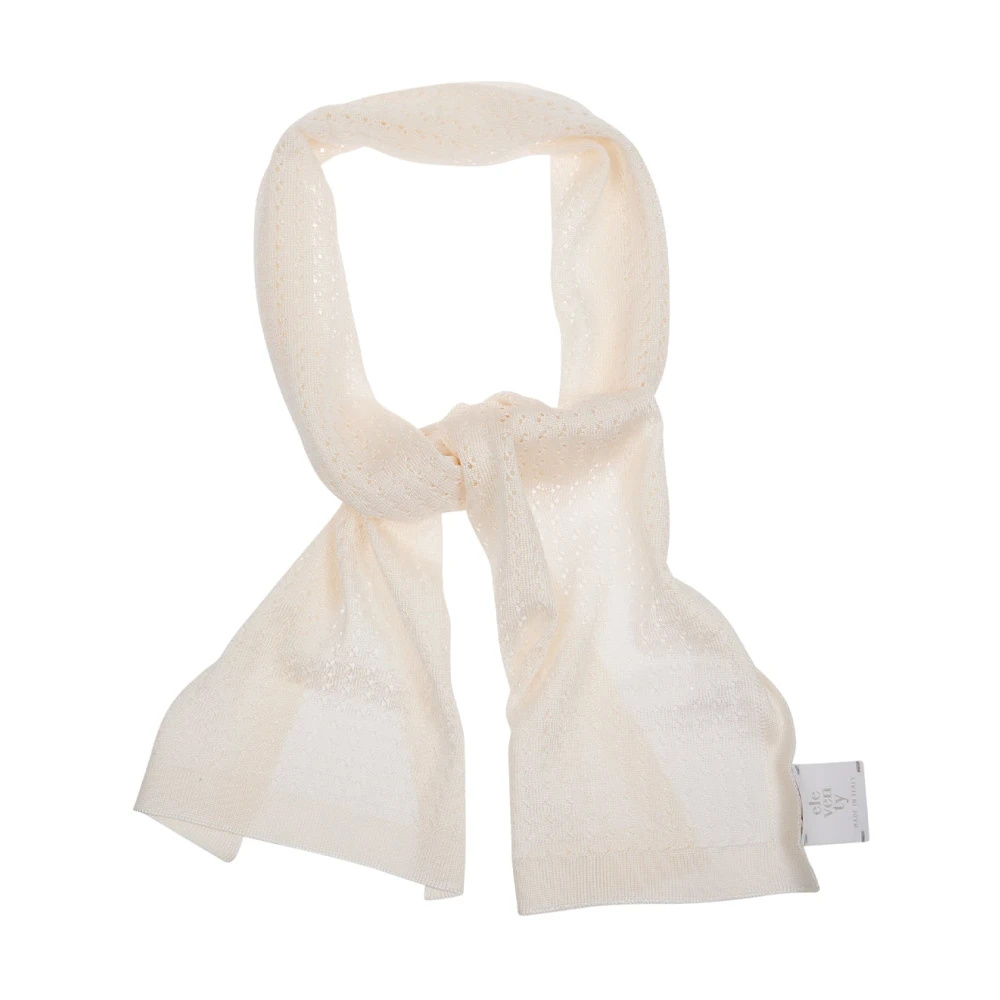 Eleventy Women's White Silk Scarves, One Size, Sciarpina Scarf
