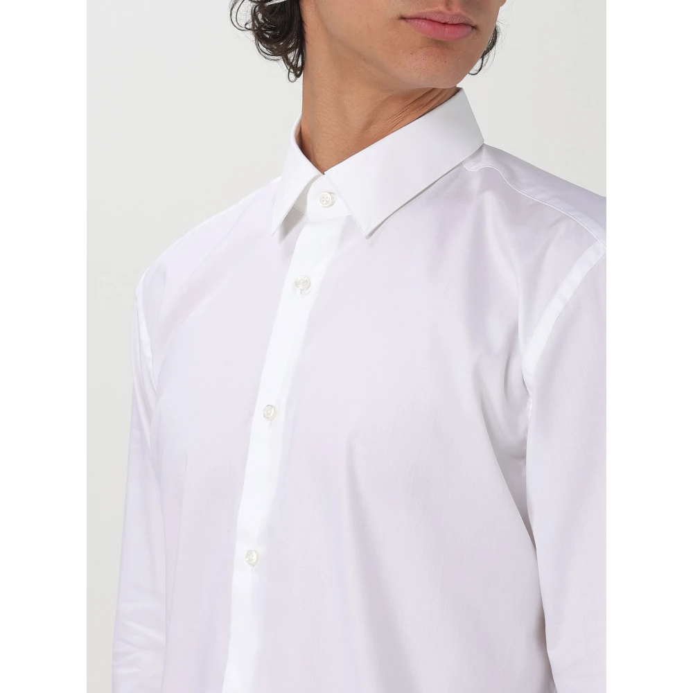 Hugo Boss Casual Herenoverhemd met Hank-detail White Heren