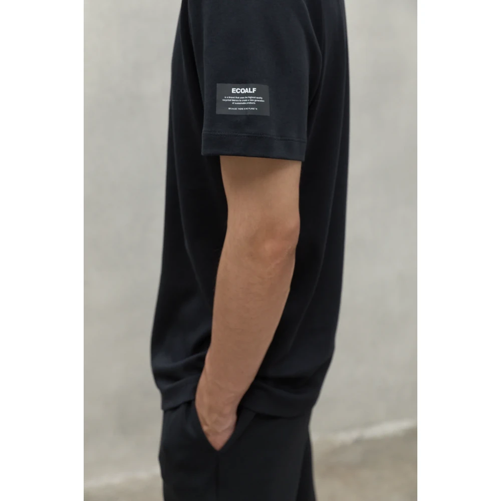 Ecoalf Zwarte Sintra Korte Mouw T-shirt Black Heren