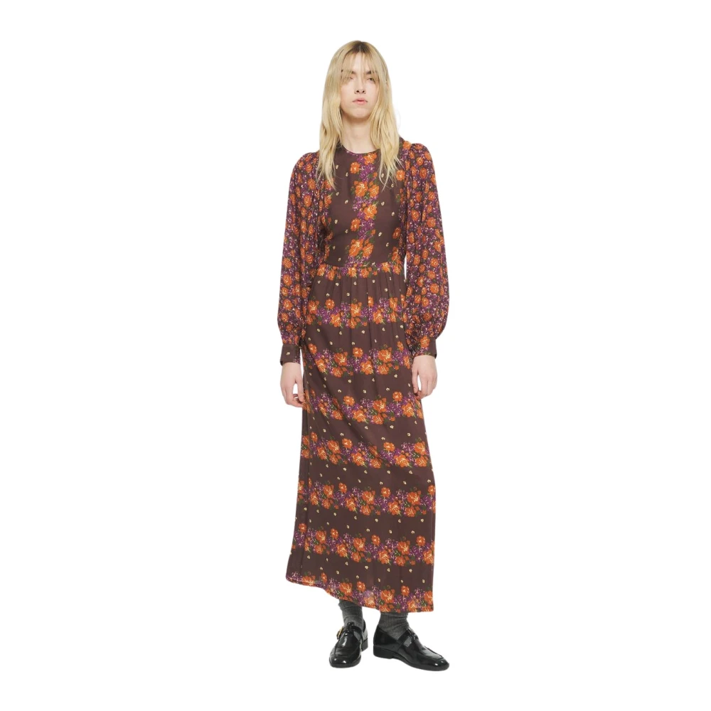 Antik batik Bruine Magalie Jurk Brown Dames
