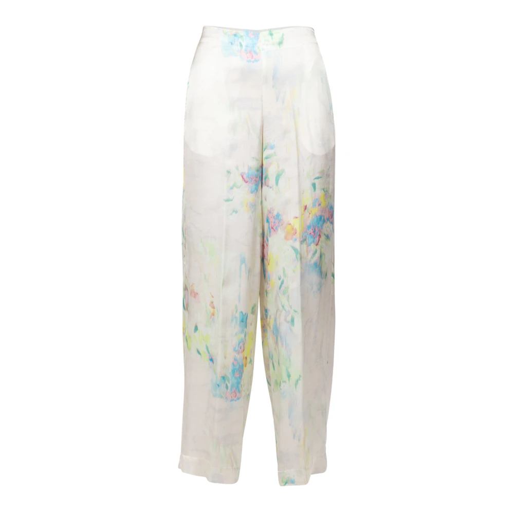Jucca Wide Trousers White Dames