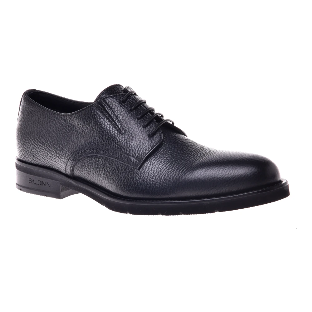 Zapato de cordones de piel de ternera negra Baldinini Mocasines