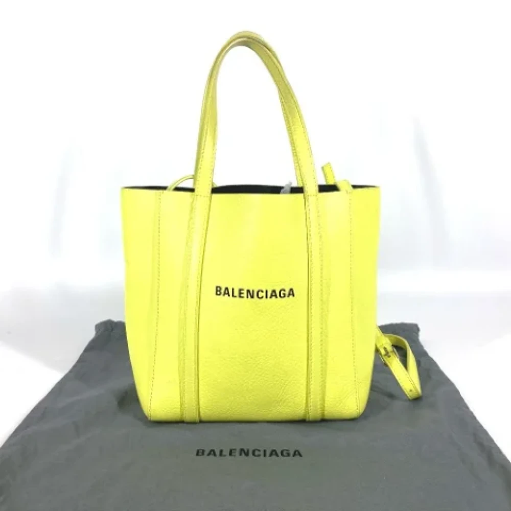 Balenciaga Vintage Pre-owned Leather balenciaga-bags Yellow Dames