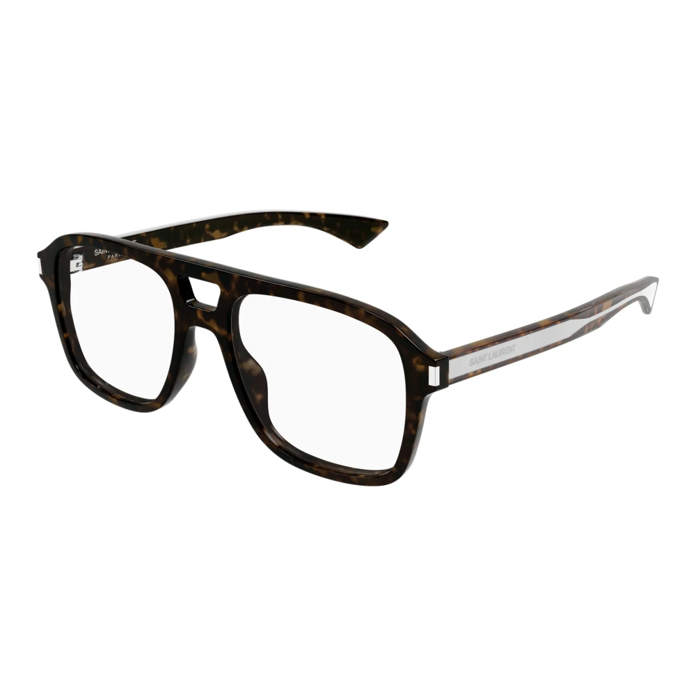 Saint Laurent Men's Brown Glasses, 55 Mm, Optical Frame