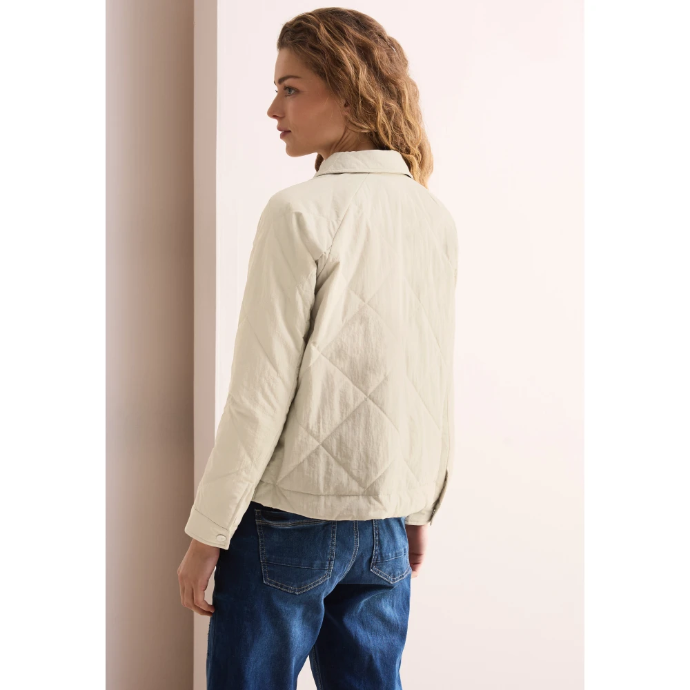 cecil Gewatteerde jas met trekkoord zoom Beige Dames
