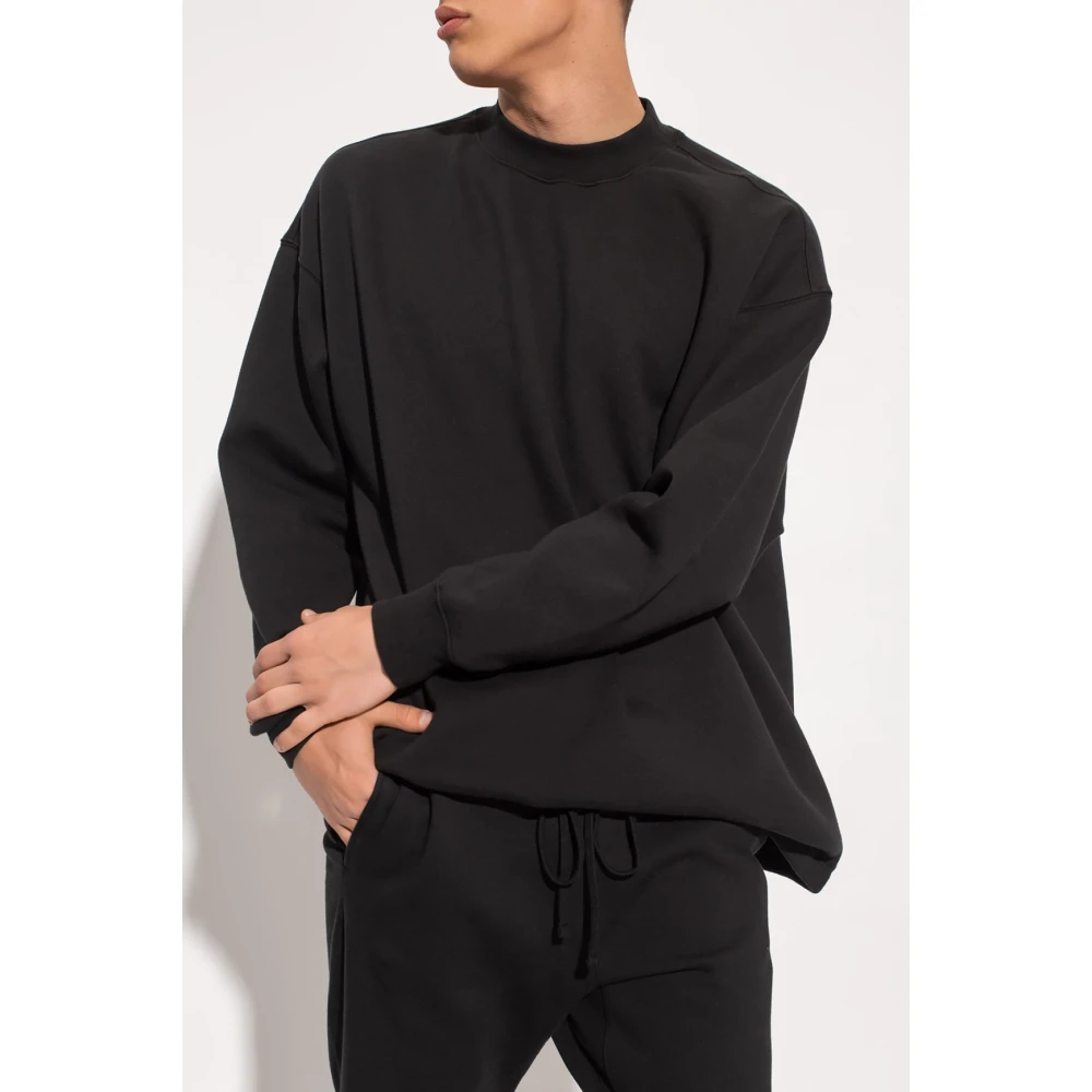 Fear Of God Logo Achter Sweatshirt Essentials Black Heren
