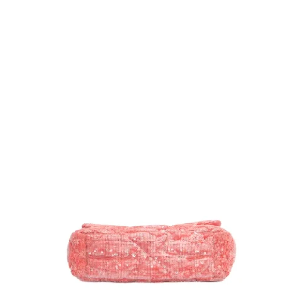 Chanel Vintage Pre-owned Fabric chanel-bags Pink Dames