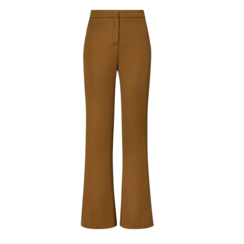 TORY BURCH Klassieke wollen keperbroek Brown Dames