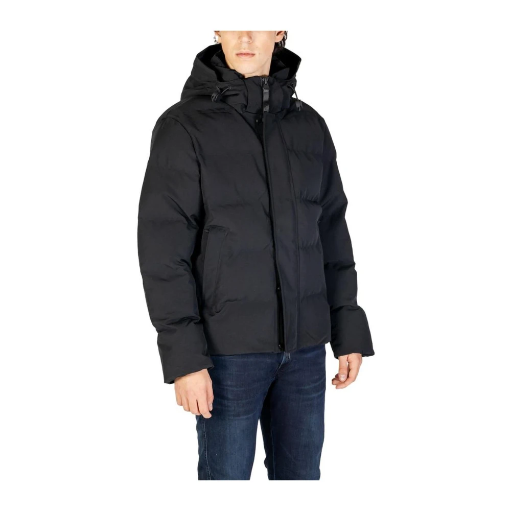 Replay Zwarte nylonjas met polyester vulling Black Heren