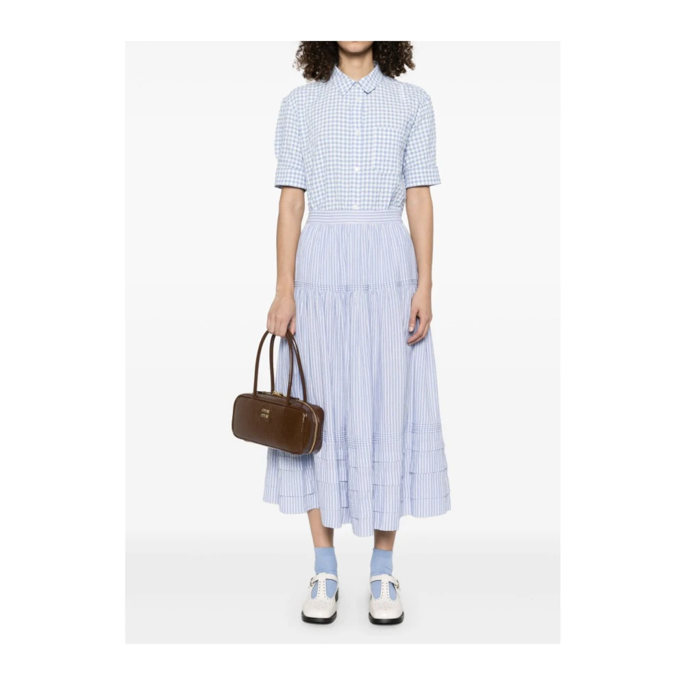 Marni Blauw en wit overhemd Blue Dames