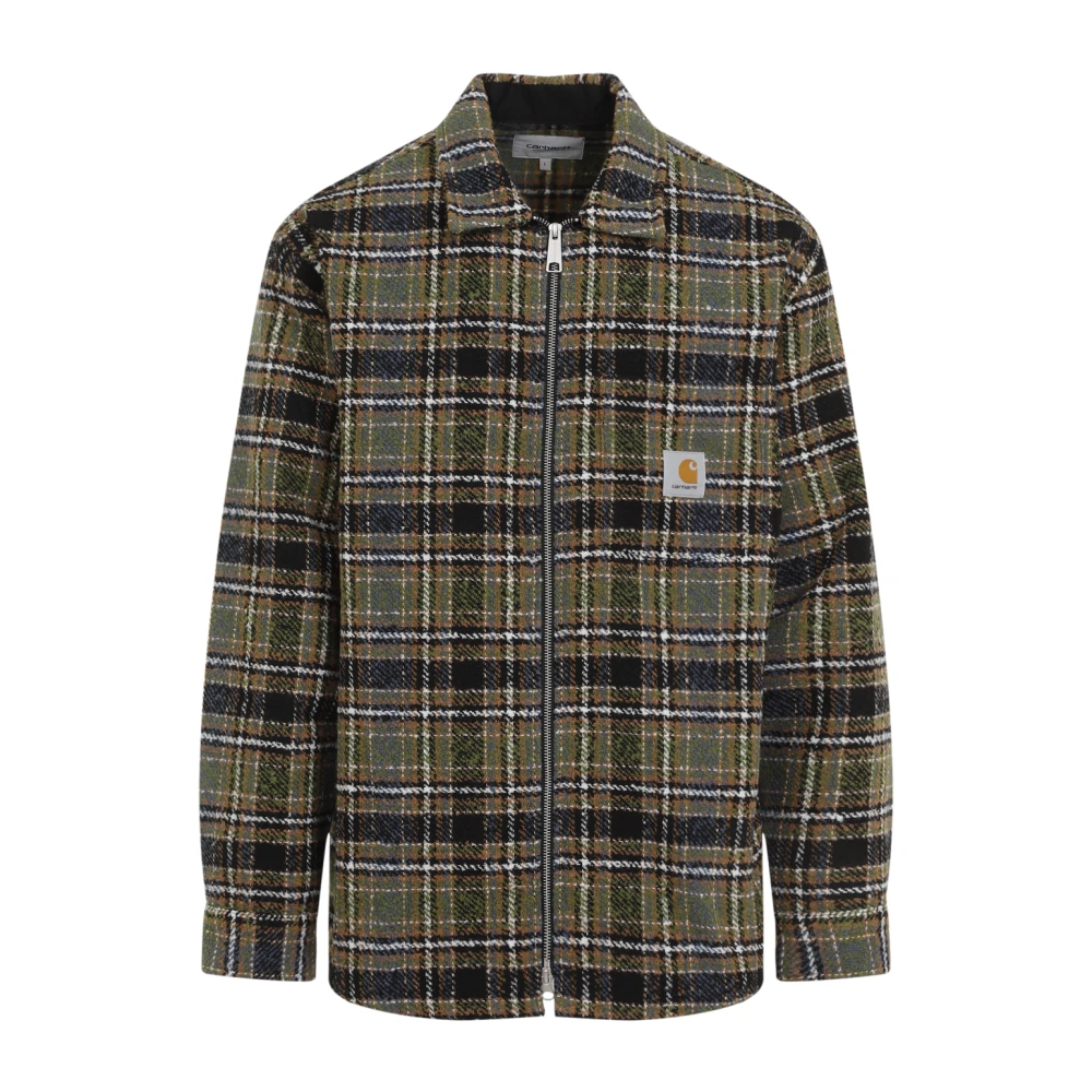 Carhartt WIP Bouclé Twill Overshirt met Kent Kraag Yellow Heren