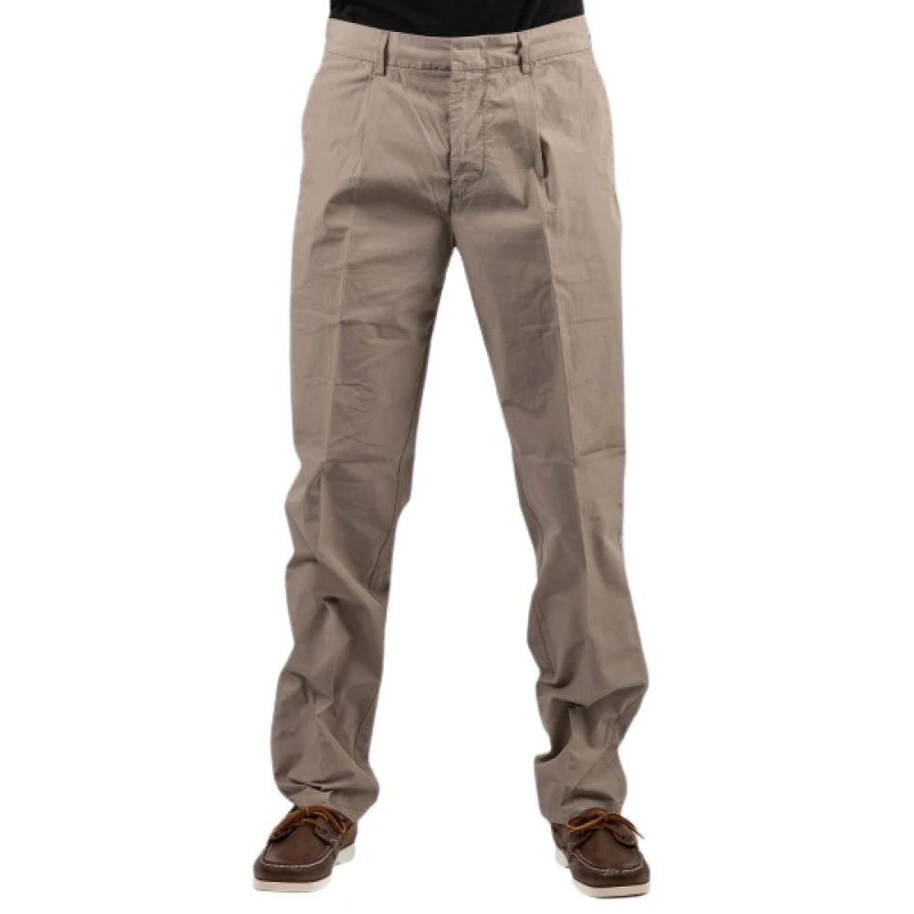 Emporio Armani Mannelijk Beige Broeken Heren, L, Broeken