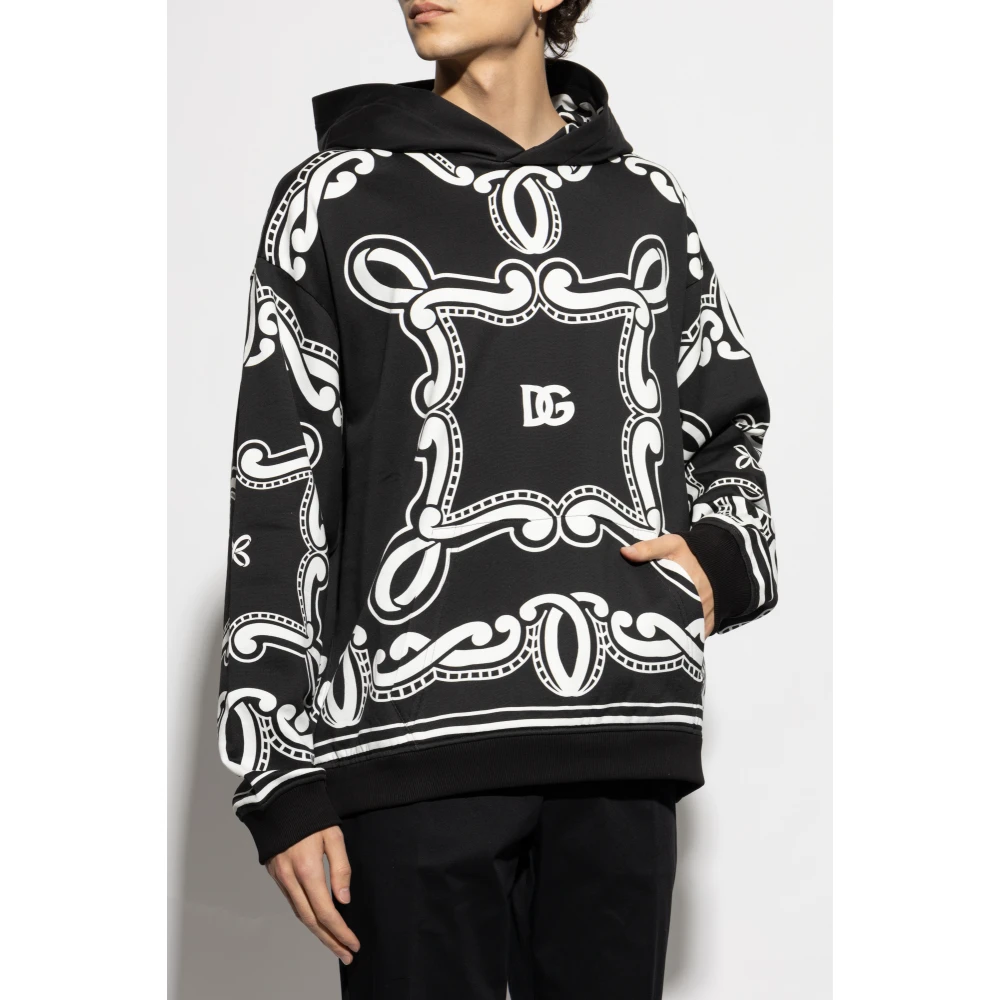 Dolce & Gabbana Hoodie Black Heren