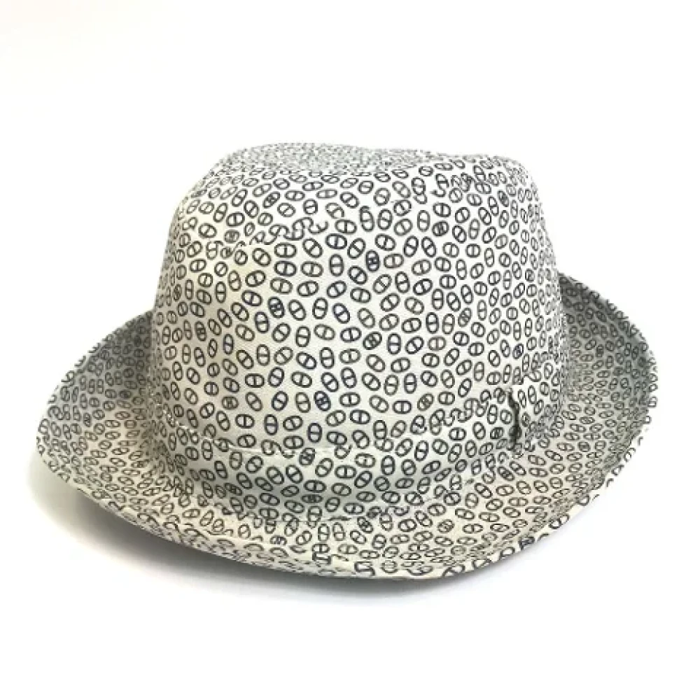 Hermès Vintage Pre-owned Cotton hats White Dames