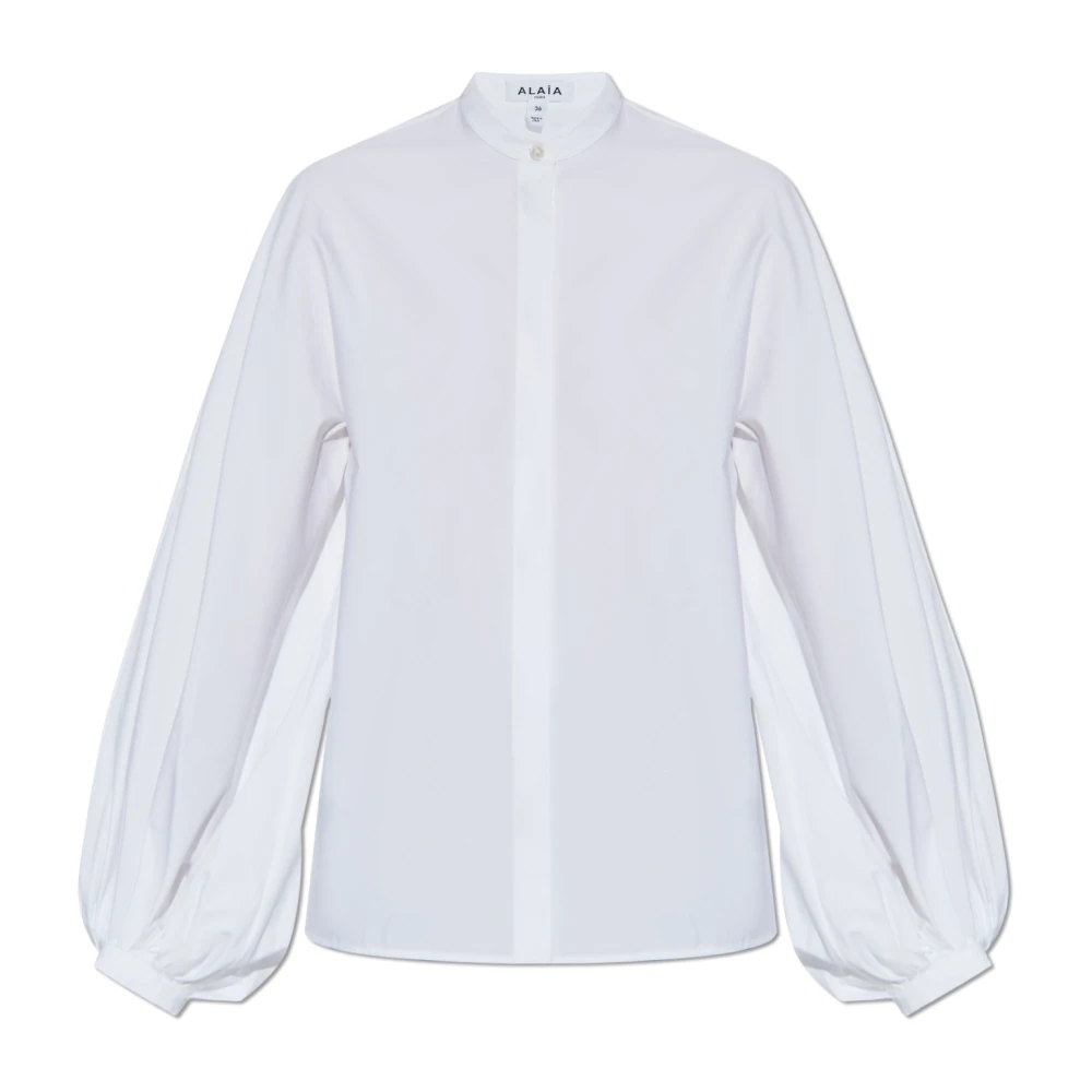 Alaïa Katoenen shirt White Dames