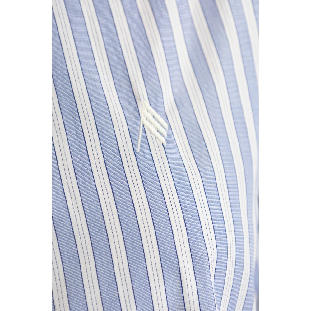 The Attico Shirt met streepjespatroon Blue Dames