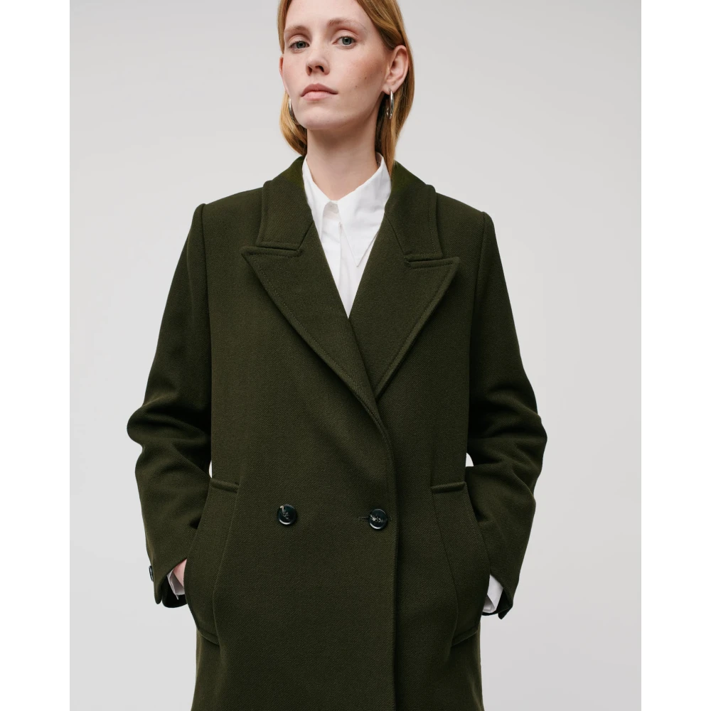 IVY OAK Oversized Boxy Winterjas Green Dames