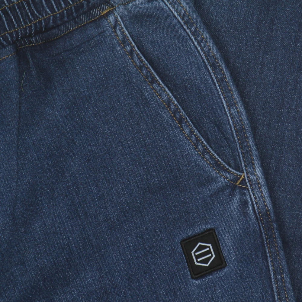 Dolly Noire Denim Jogger Broek Blauw Blue Heren