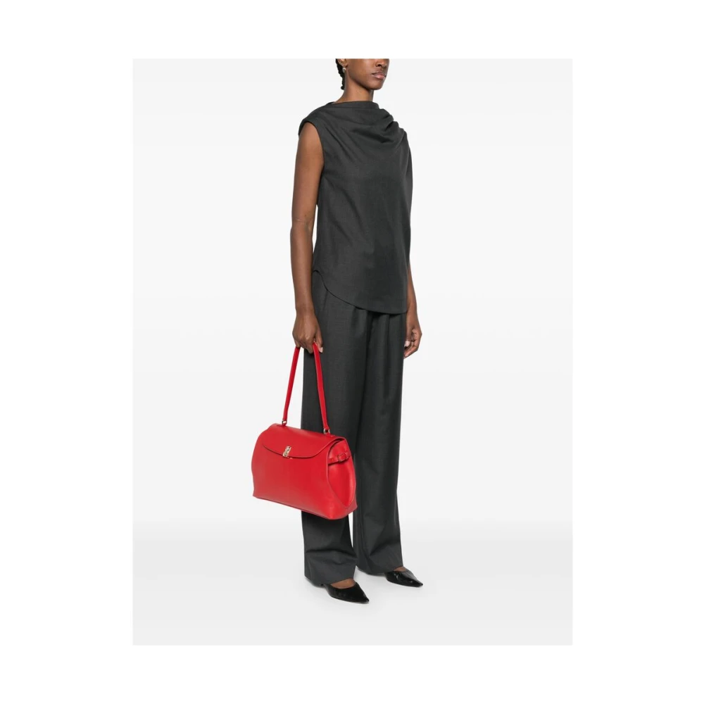 Loulou Studio Bloedrode Overslag Handtas Red Dames