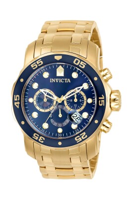 or-bleu-chronographe-montre-en-acier-inoxydable