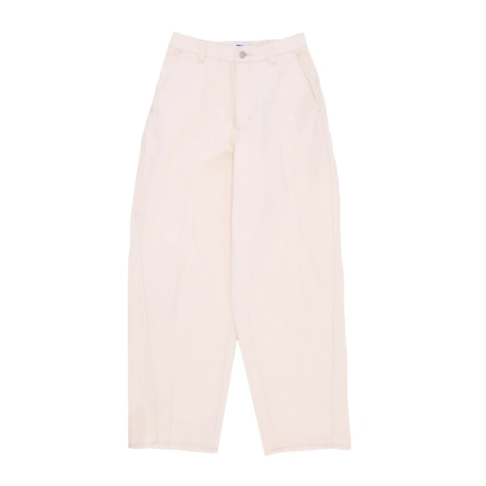 Obey Lily Carpenter Denim Jeans Beige Dames