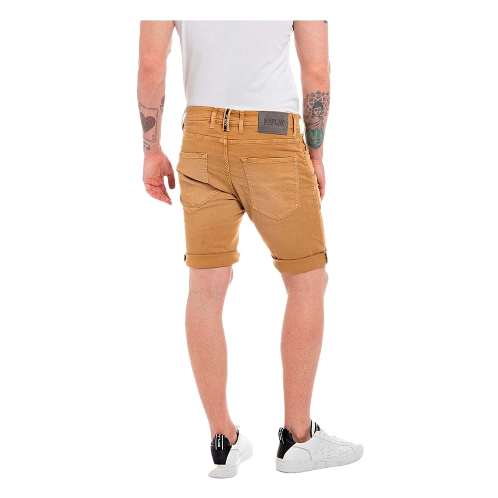 Replay Shorts Beige Heren