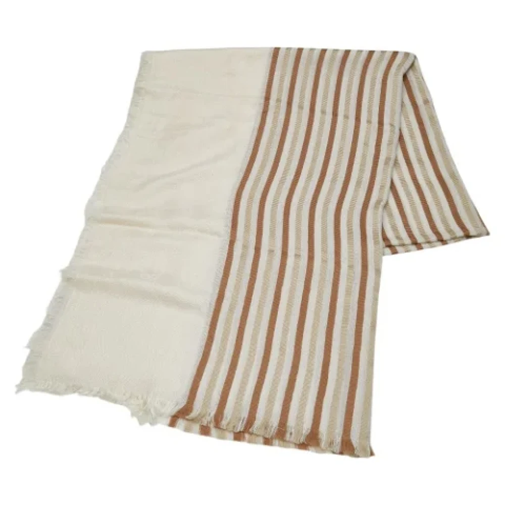 Gucci Vintage Pre-owned Wool scarves Brown Dames