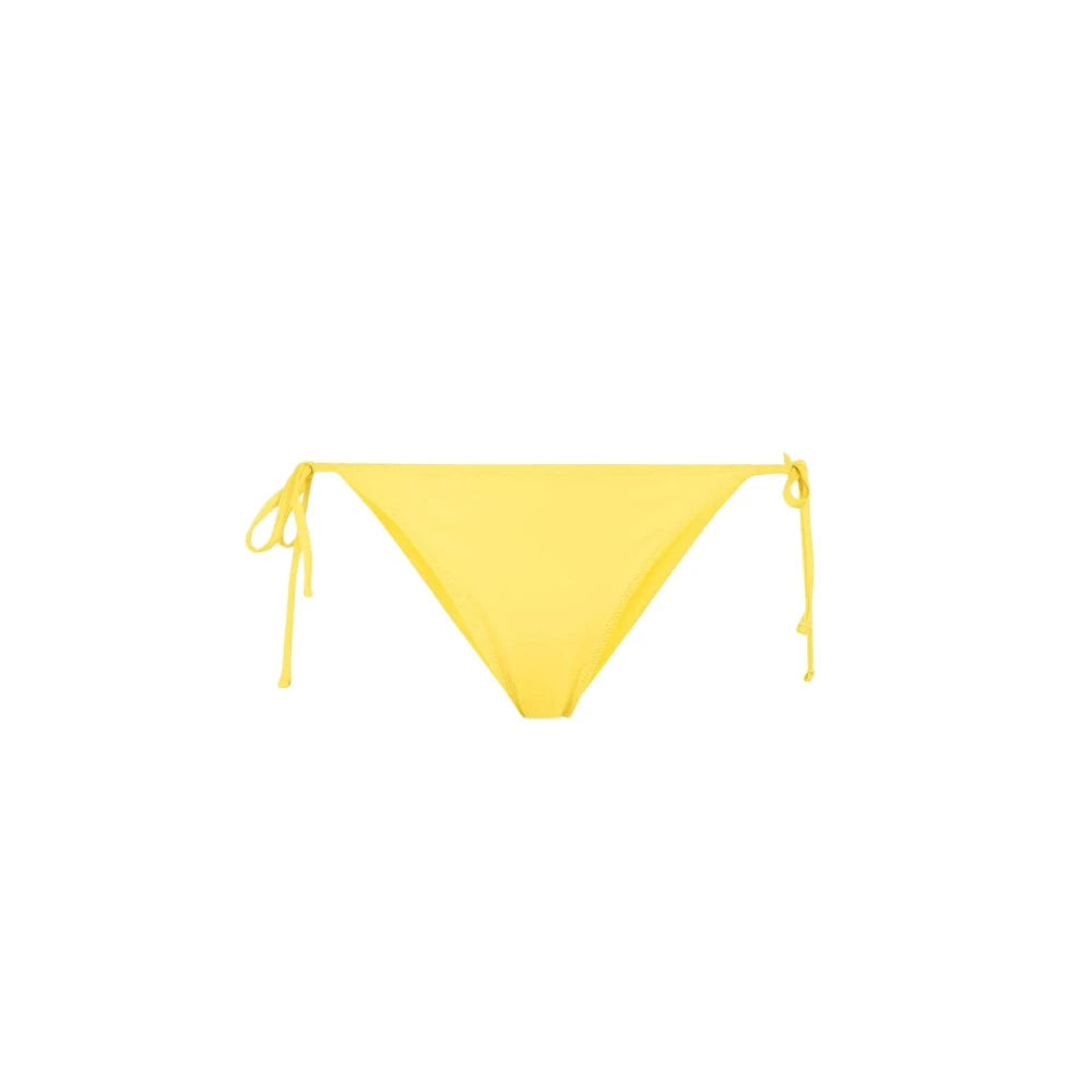 Roberto Cavalli Women's Yellow Tie-Fastening Bikini Briefs - Bikinis - Xl - Swimwear