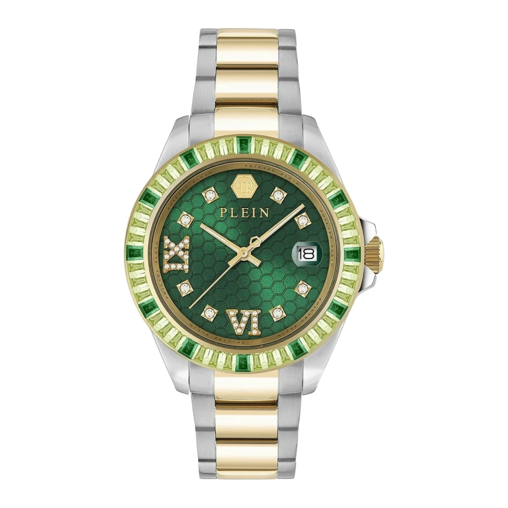 Philipp Plein, Armbanduhr, PW2FA0225, Grün, Silber, Gold, (Analoguhr, 39 mm) - Bild 4