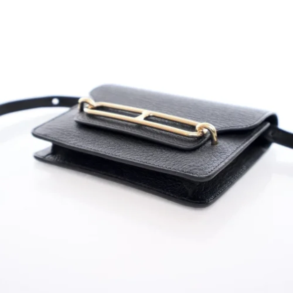 Hermès Vintage Pre-owned Leather wallets Black Dames