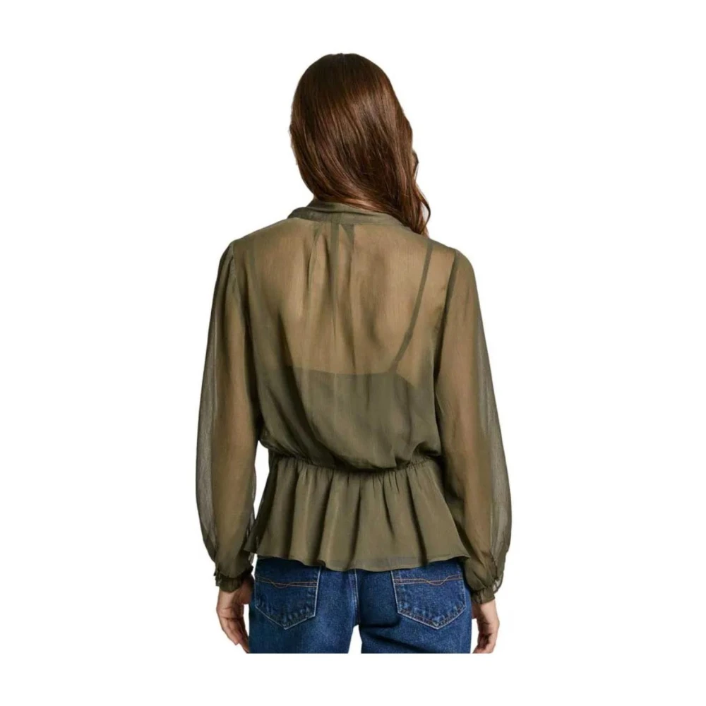 Pepe Jeans Stralende Blouse Elegant en veelzijdig Green Dames