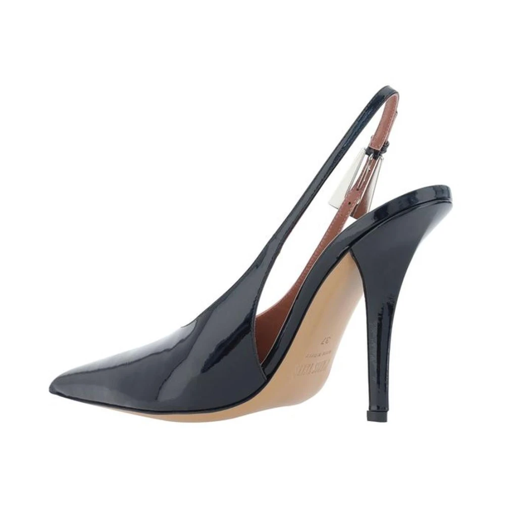 Paris Texas Zwarte Patent Slingback Stiletto Hakken Black Dames