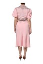 robe-midi-en-soie-rose-avec-dentelle