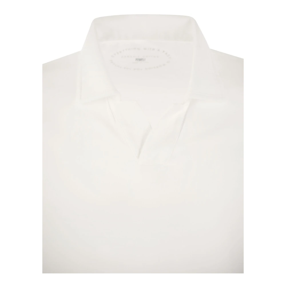 Fedeli Polo Shirts White Heren