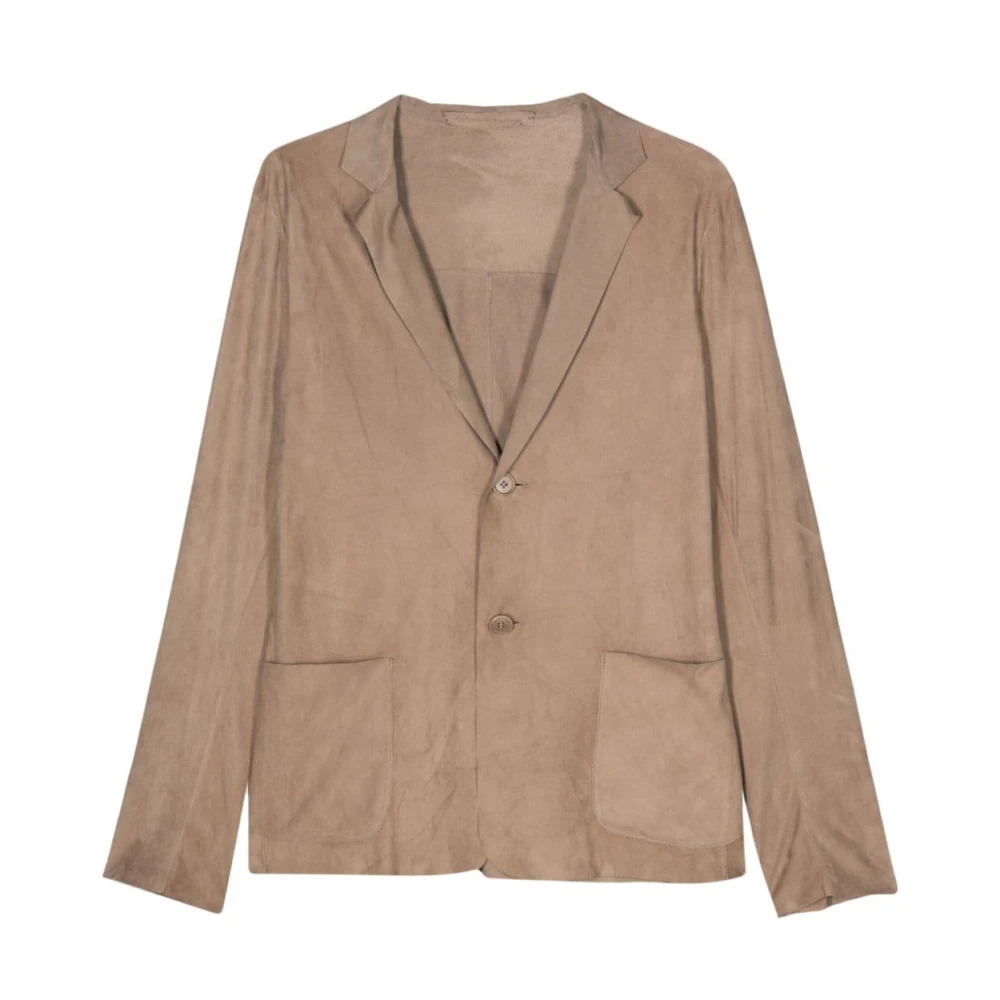 Salvatore Santoro Stijlvolle Jassen Collectie Beige Heren