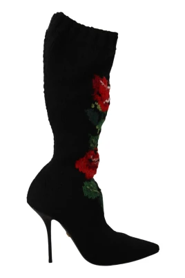 Stretch Strumpor Röda Rosor Booties