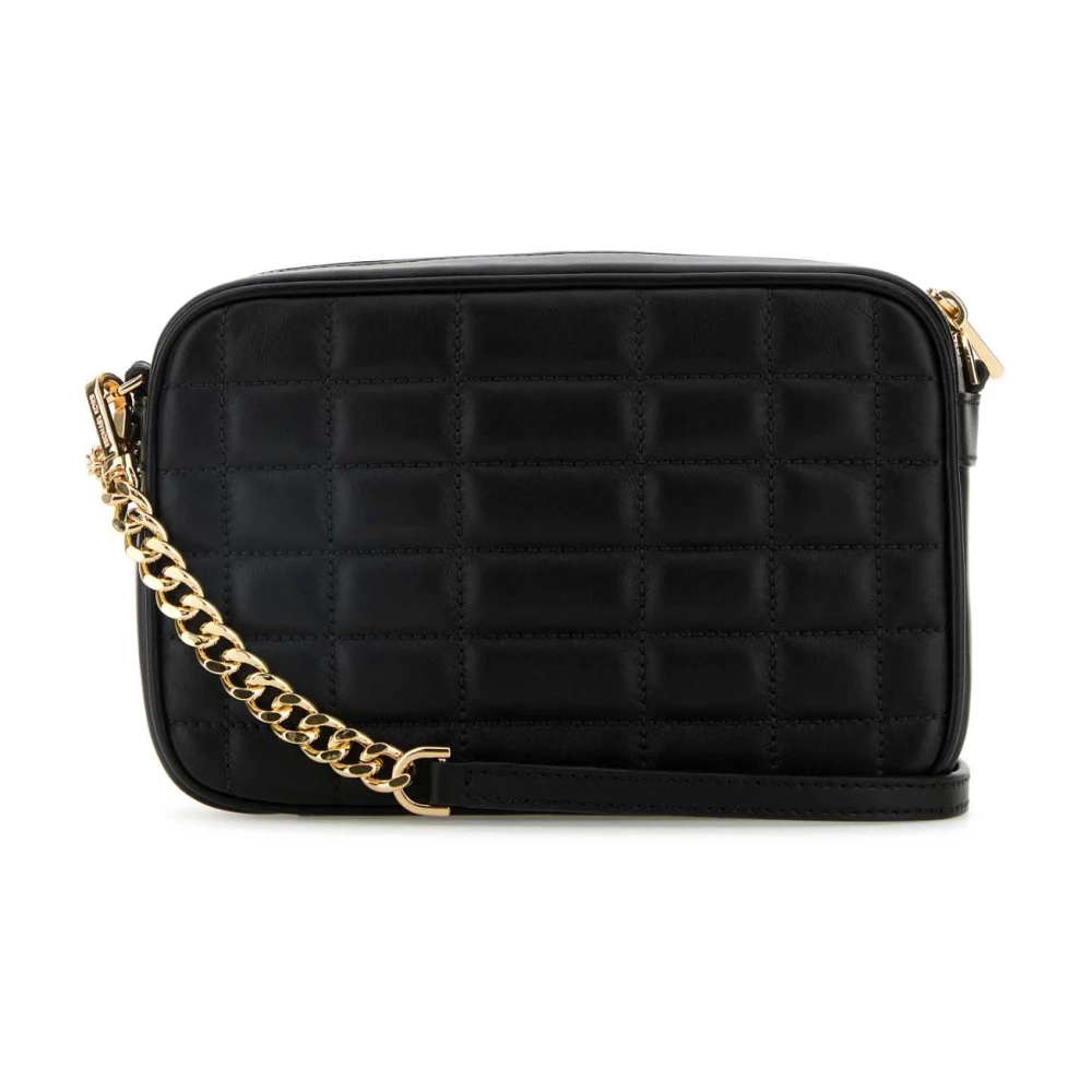 Michael Kors Jet Set Medium Quilted Leather Crossbody Bag Black Dames
