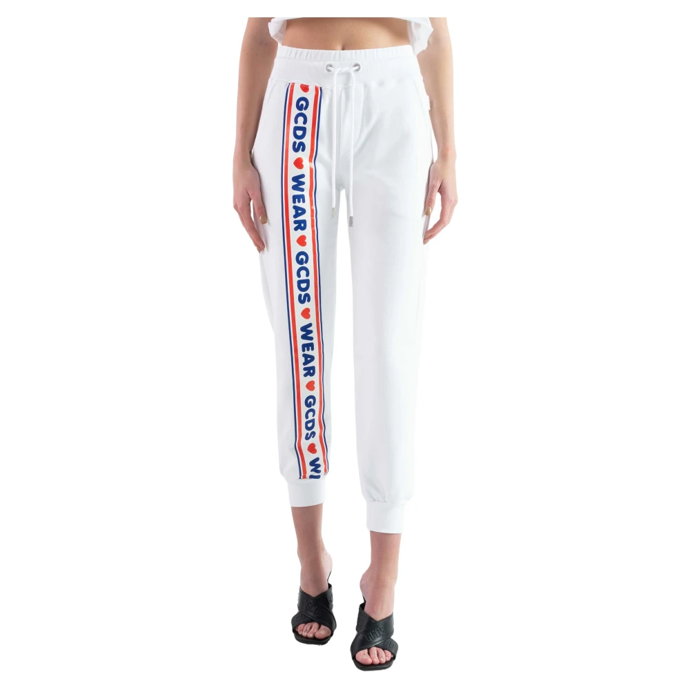 Gcds Sporty White Pants White, Dam