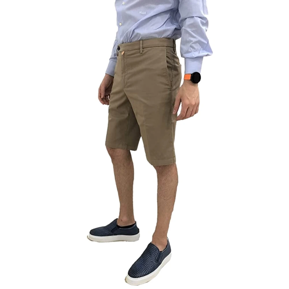 Alviero Martini 1a Classe Bermuda Shorts Beige Heren