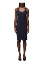 robe-midi-en-tricot-cotele-bleue