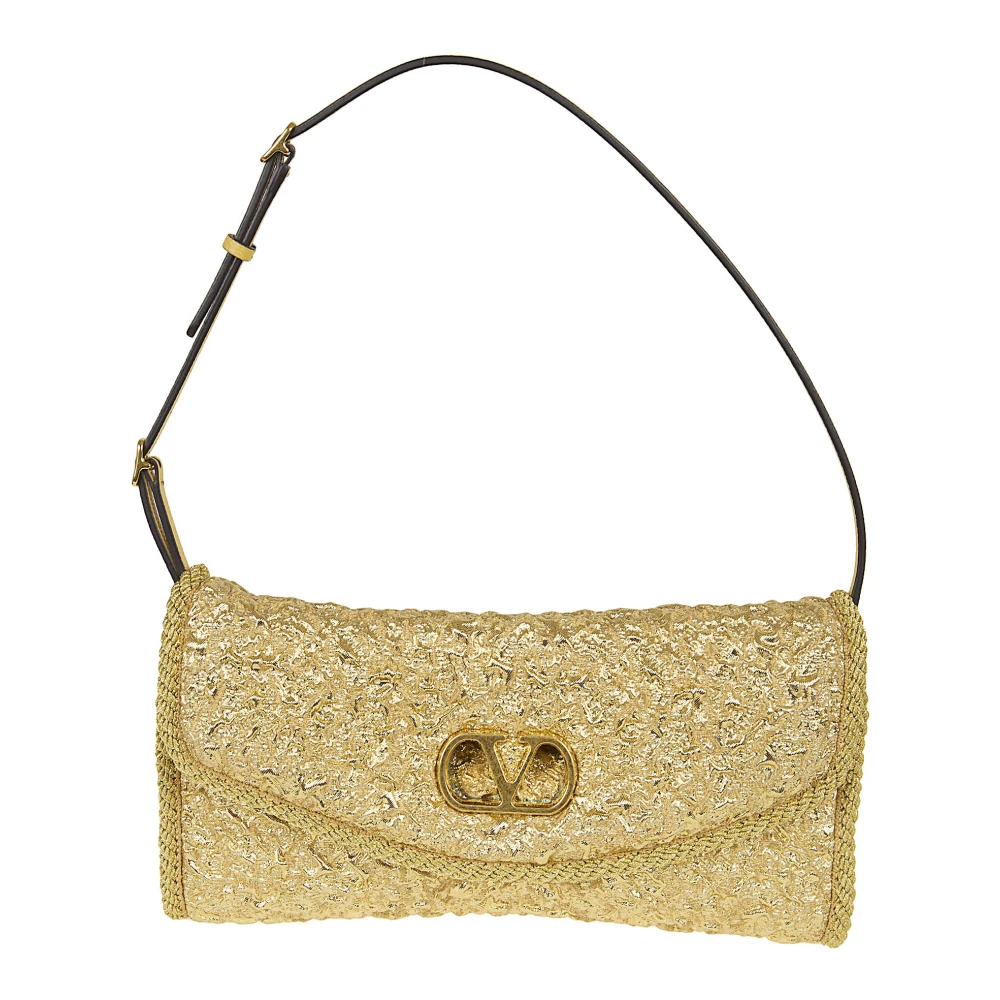 Valentino Garavani Women's Yellow Shoulder Bags, One Size, Devain Small Shoulder Bag