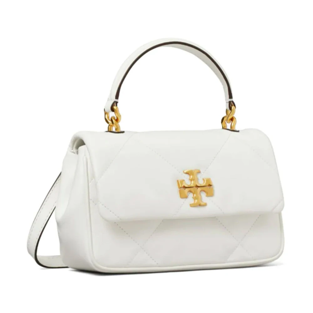 TORY BURCH Diamantgestikte Nappa Leren Tas White Dames