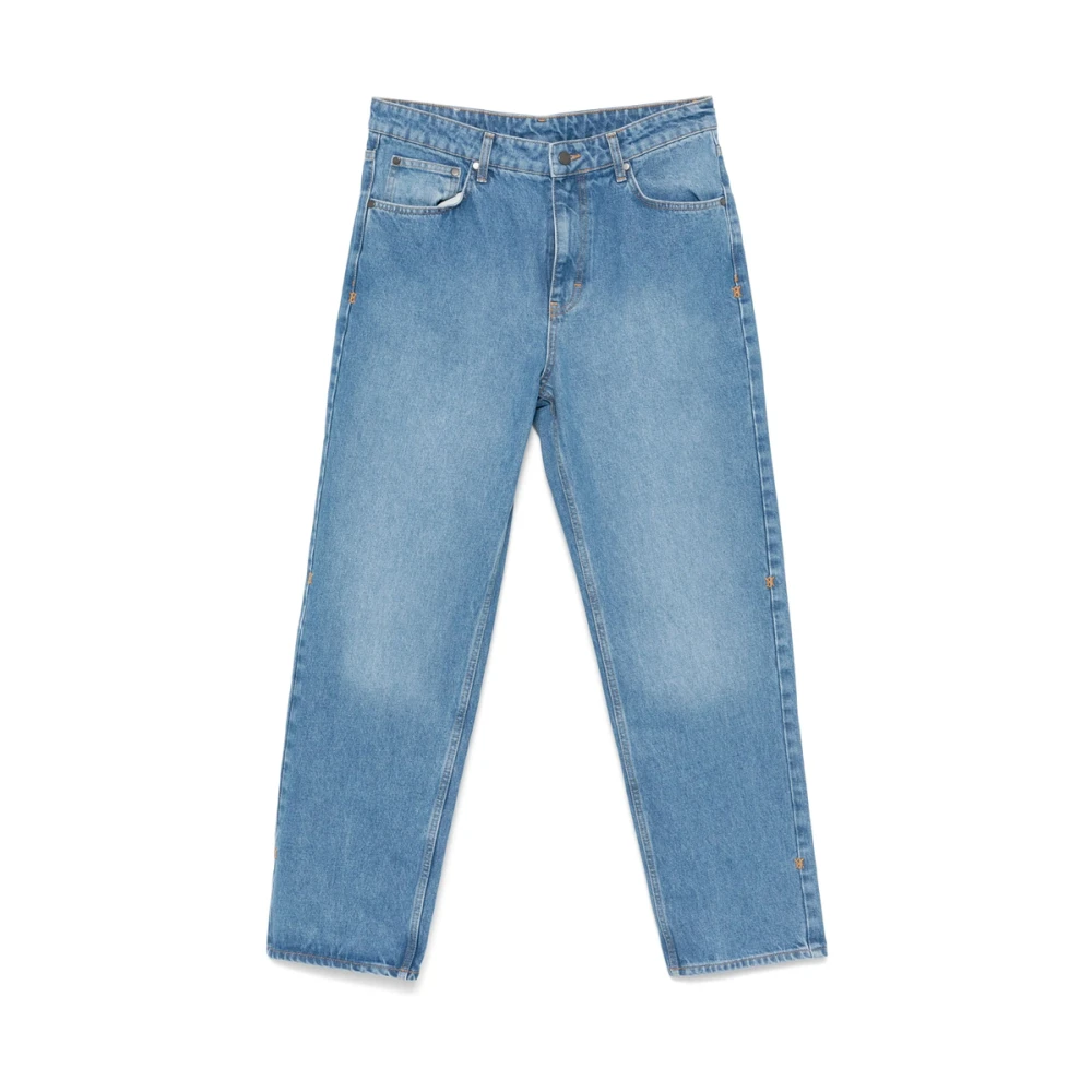 Daily Paper Blauwe Denim Jeans met Klassieke Stijl Blue Heren