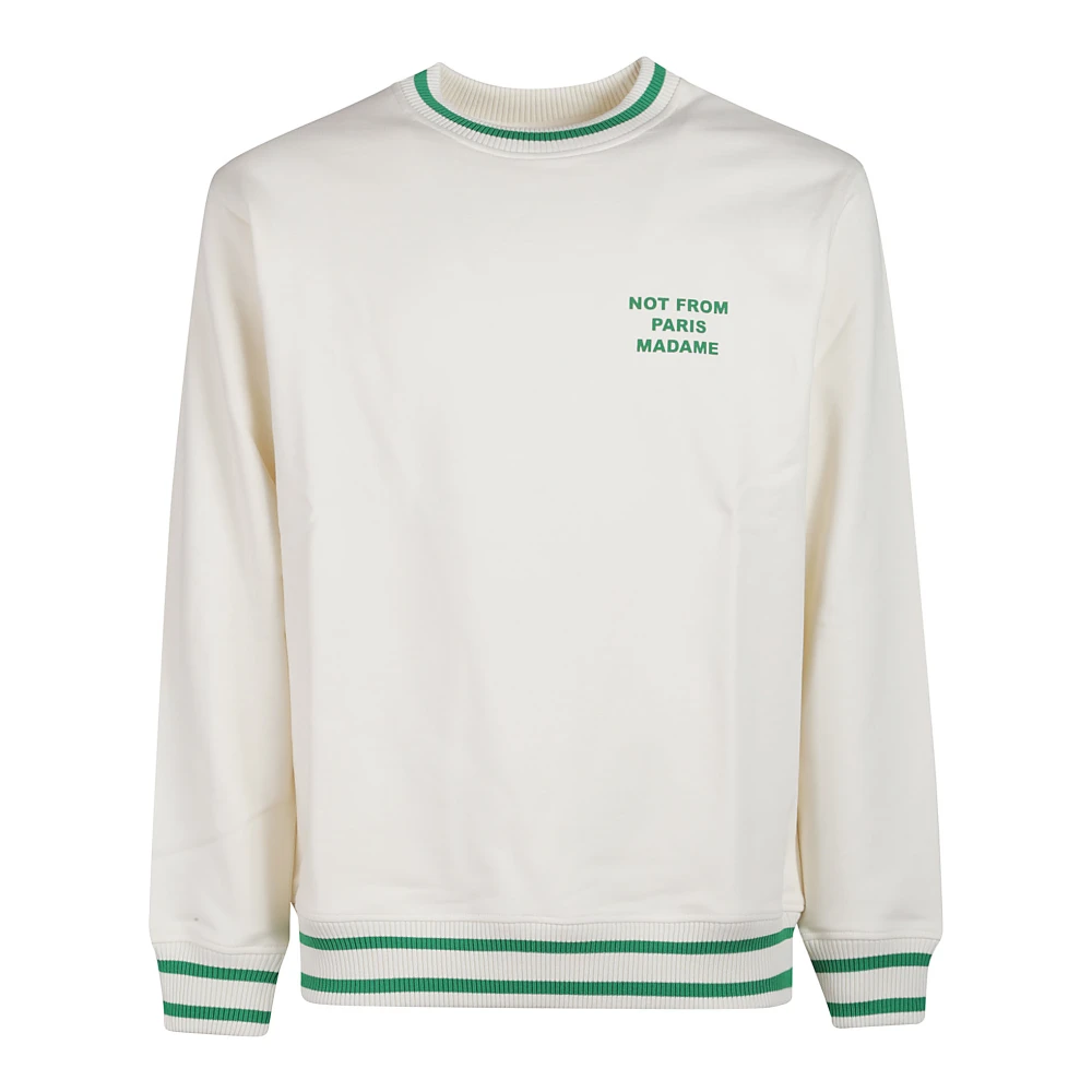 Drole de Monsieur Sporty Logo Sweatshirt White Heren