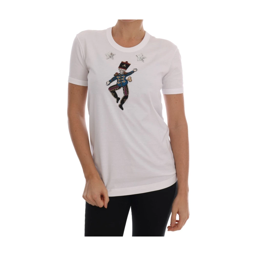Dolce & Gabbana , T-Shirts, Female, White, 2XS, Fairy Tale T-Shirt