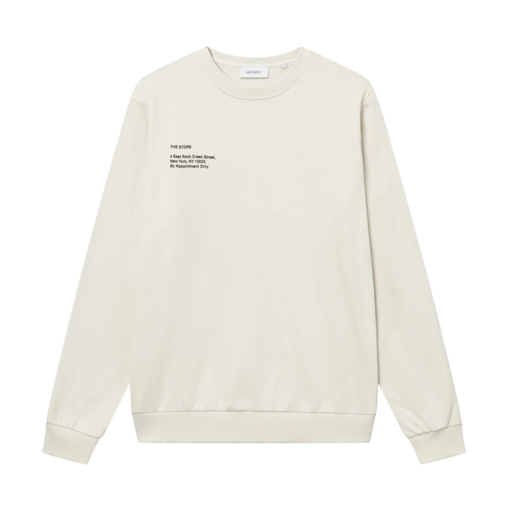 Les Deux Neighborhood Sweatshirt Beige Heren