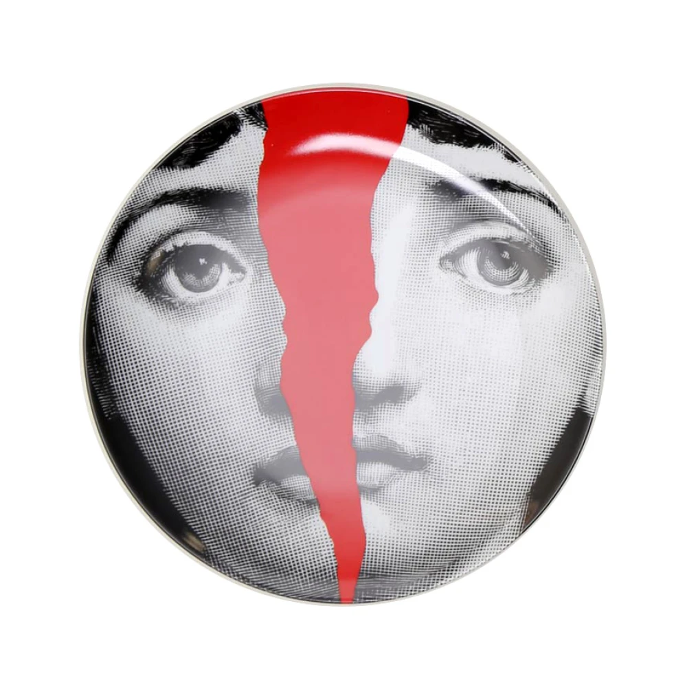 Fornasetti Plate Red Dames