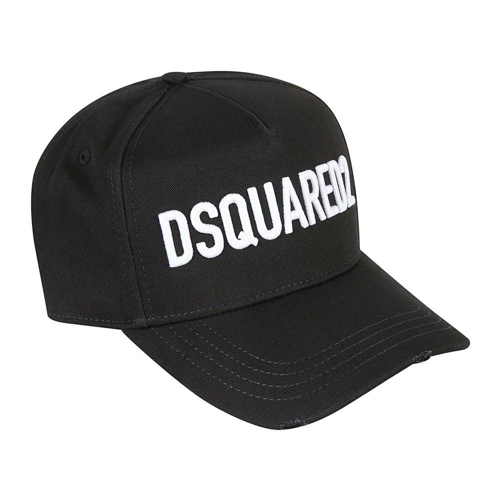 Dsquared2 Gabardine Baseball Cap Black Dames