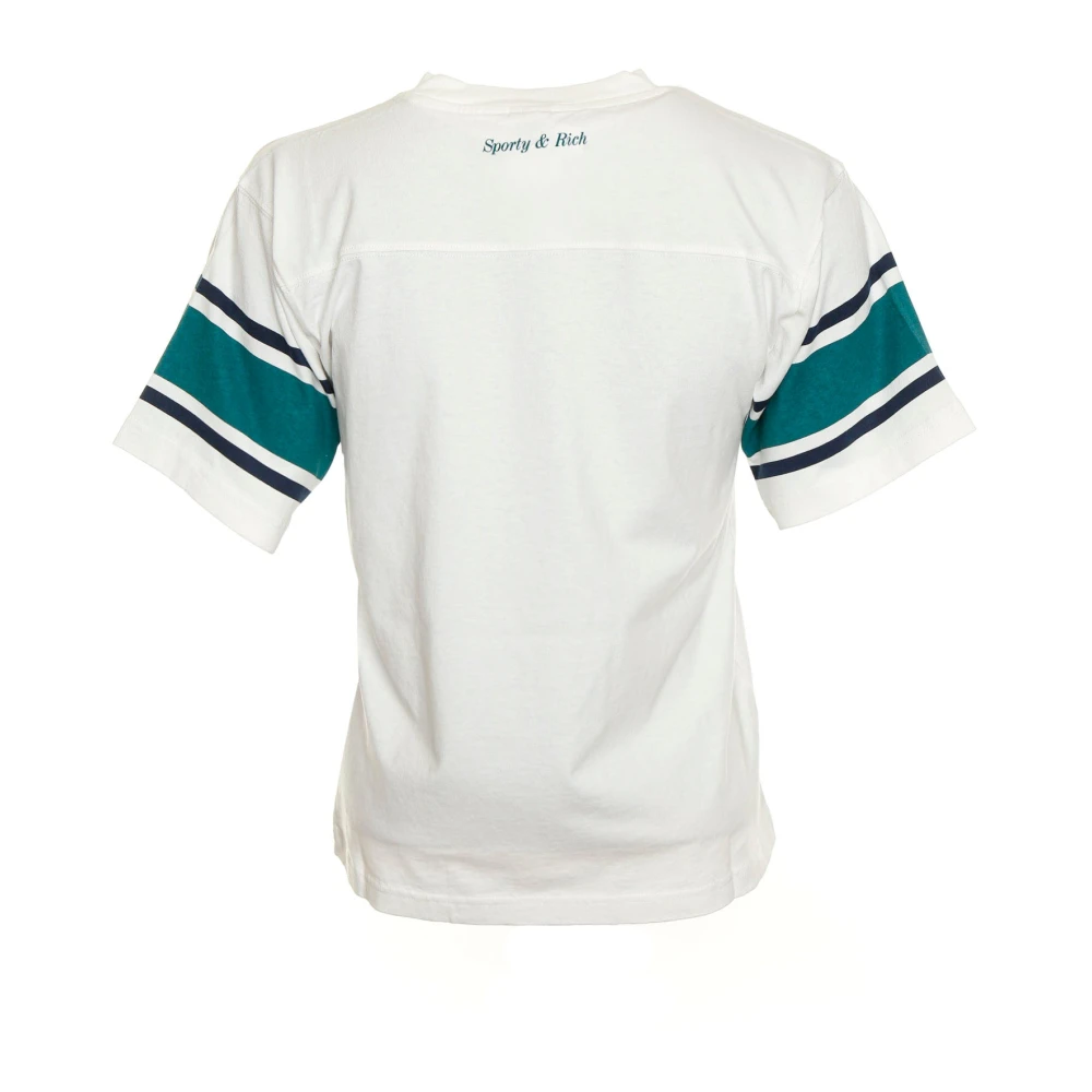 Sporty & Rich Rugby Style T-Shirt White Dames