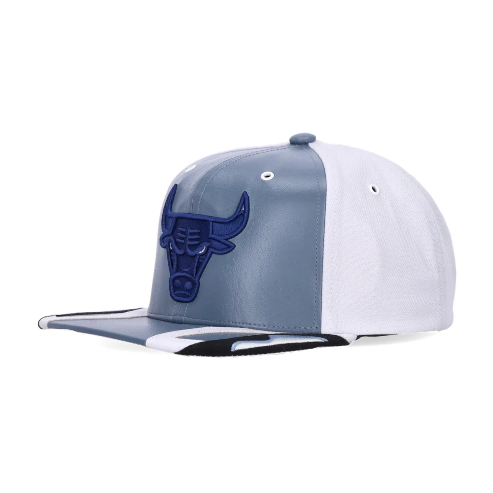 Mitchell & Ness Chicago Bulls Snapback Pet Wit Blauw Blue Heren